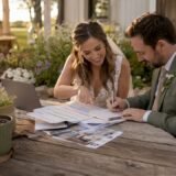 Couple planning destination wedding budget