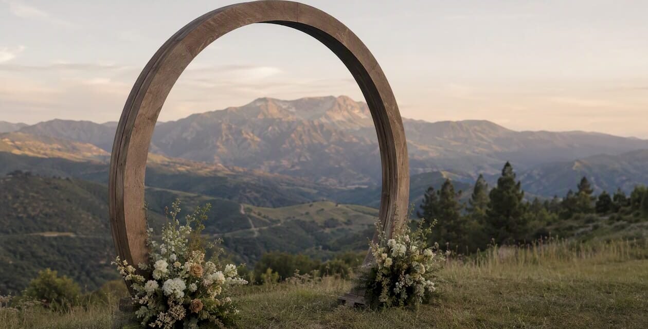 Mountain Ceremony Arches: 10 Ideas That Frame the View