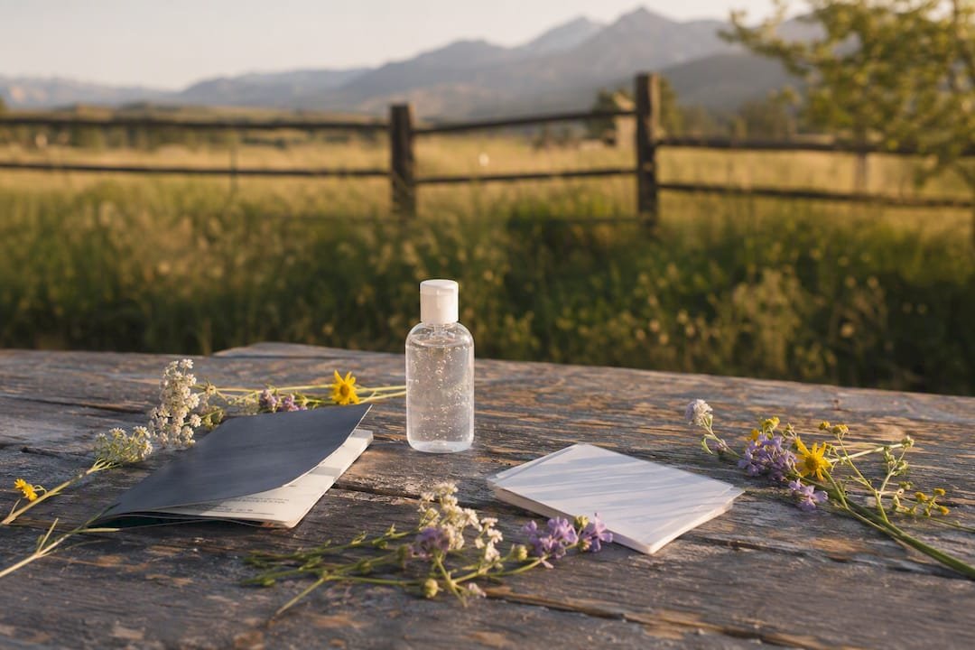 Passport and vaccine cards on rustic table