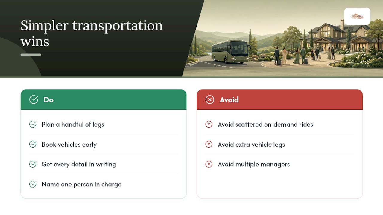 A Simpler Transportation Plan Beats a Busier One — overview diagram