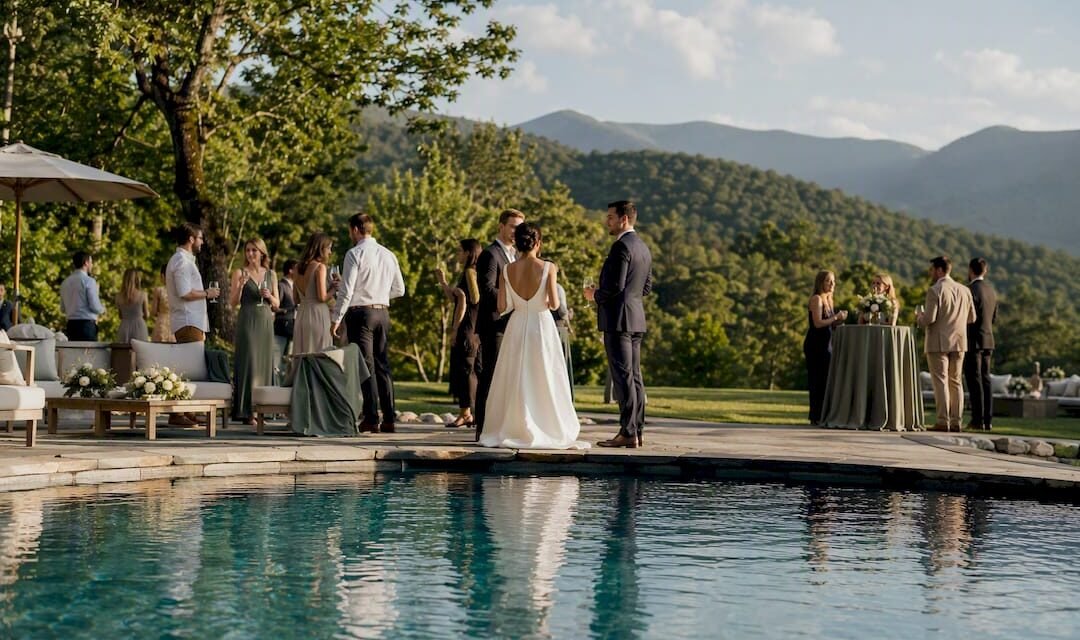Host a Poolside Wedding Weekend in North Georgia Without Shuttles