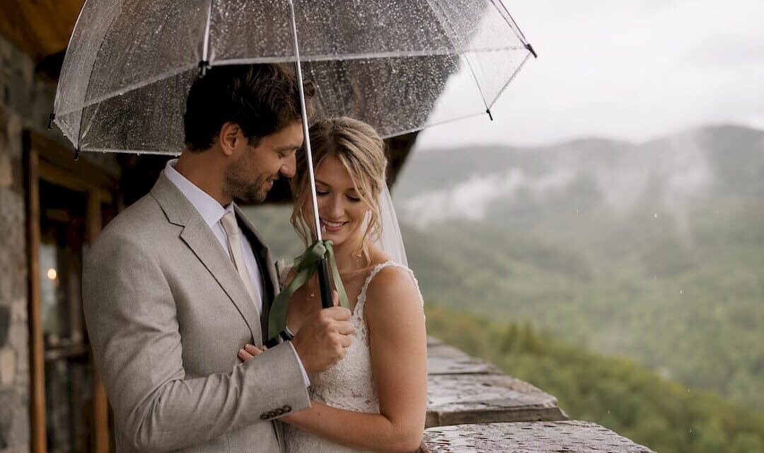 9 Rainy Wedding Shots Couples Can Use and Cherrywood Ranch Rain Plan
